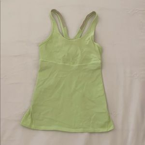 Lululemon tank top with built in bra size 0